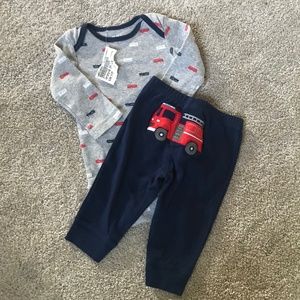 ❄Fire truck Onesie/Pant Set